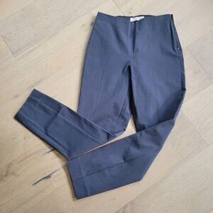 EUC Everlane The Side Zip Pant Women's sz 4 Navy Blue Crop Pants